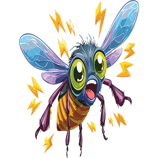 digital drawing of a mosquito